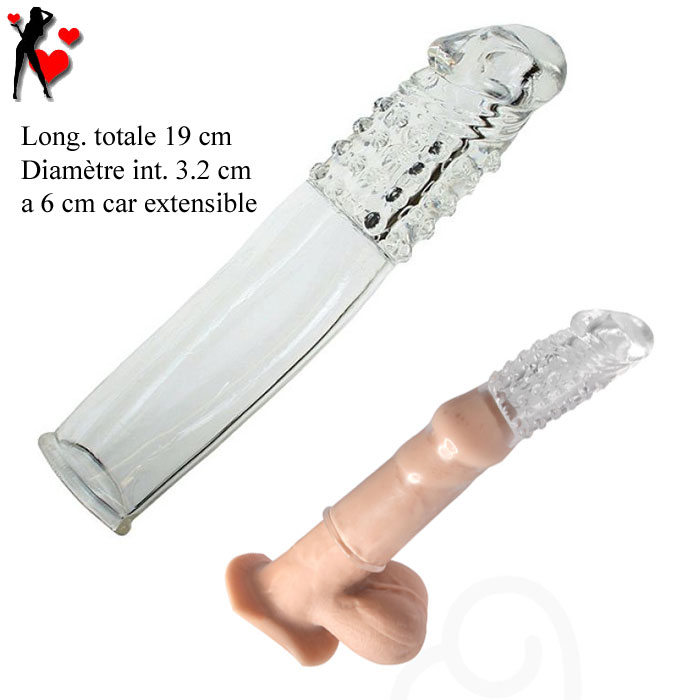  Gaine extension penis silicone