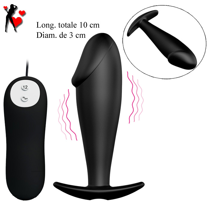 Sextoys anal plug rectum vibrant silicone forme penis