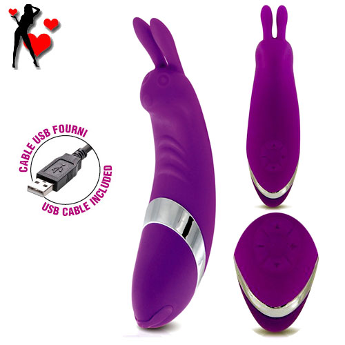 Le lapinou Vibromasseur stimulateur rechargeable clitoris 