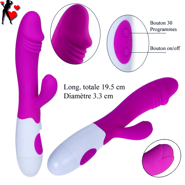  Rabbit vibro stimulateur vagin clito et point G petit prix